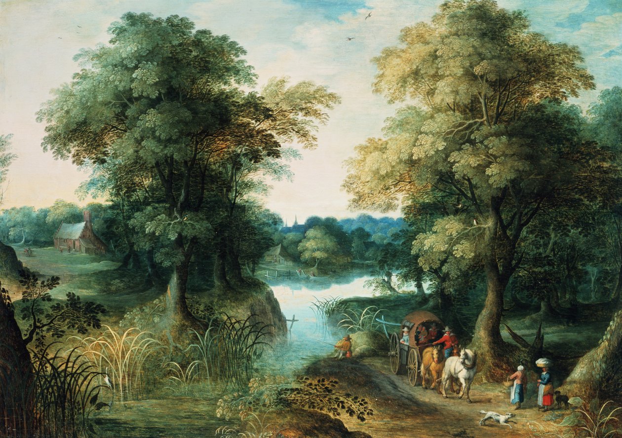 Krajobraz rzeki autorstwa Jan the Elder Brueghel