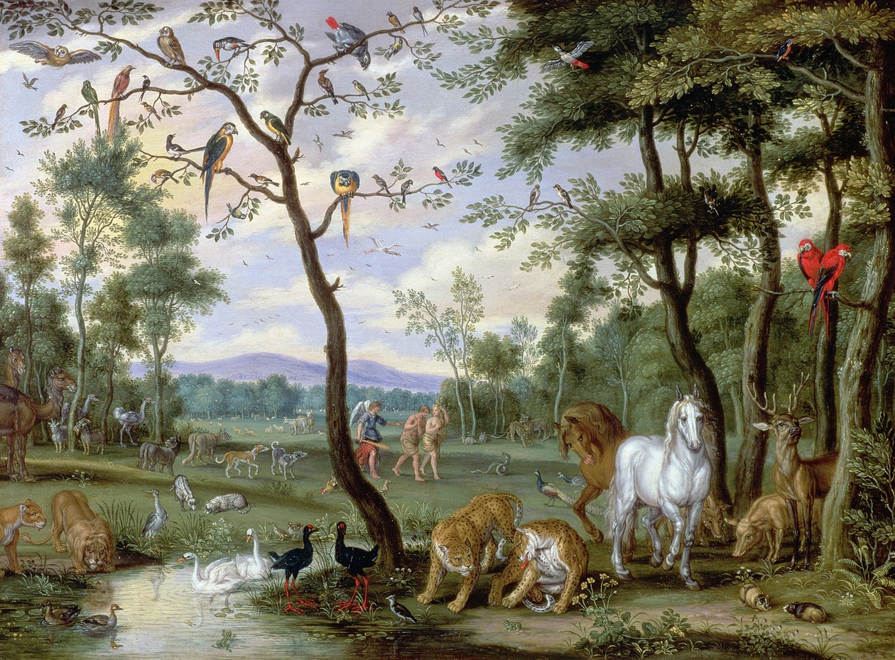 Ziemski raj (panel) autorstwa Jan Brueghel the Younger