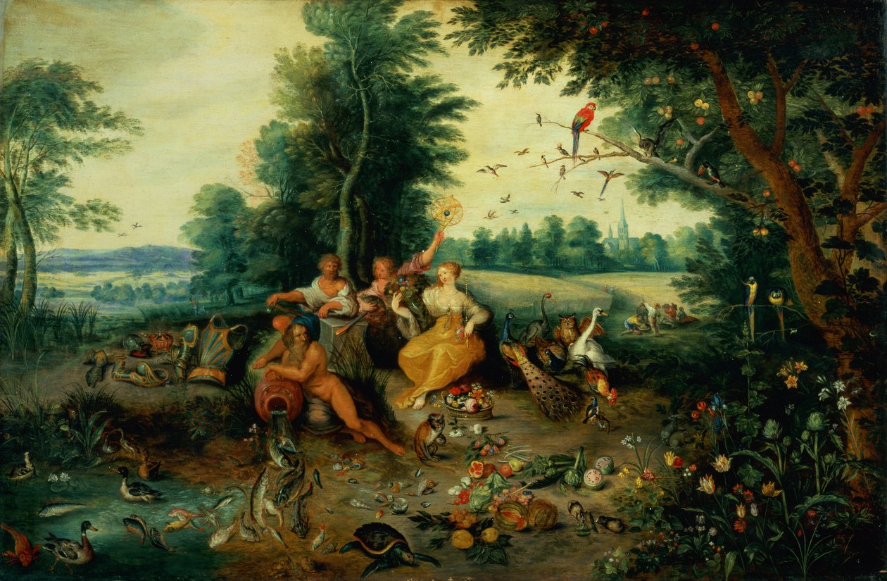 Cztery Żywioły (panel) autorstwa Jan Brueghel the Younger