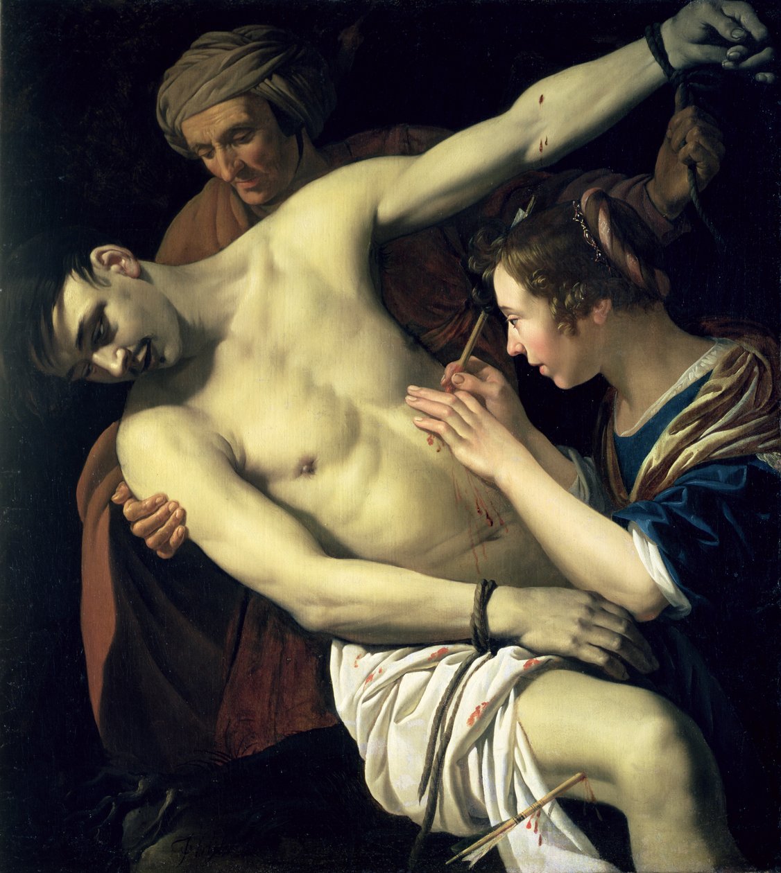 św. Sebastian i św. Irena, 1624 autorstwa Jan van Bijlert or Bylert