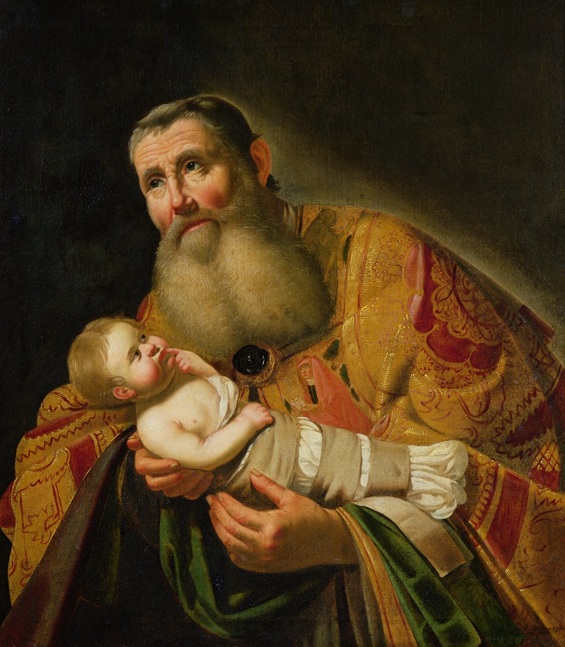 Św. Symeon ofiarowujący Dzieciątko Chrystus w świątyni autorstwa Jan van Bijlert or Bylert