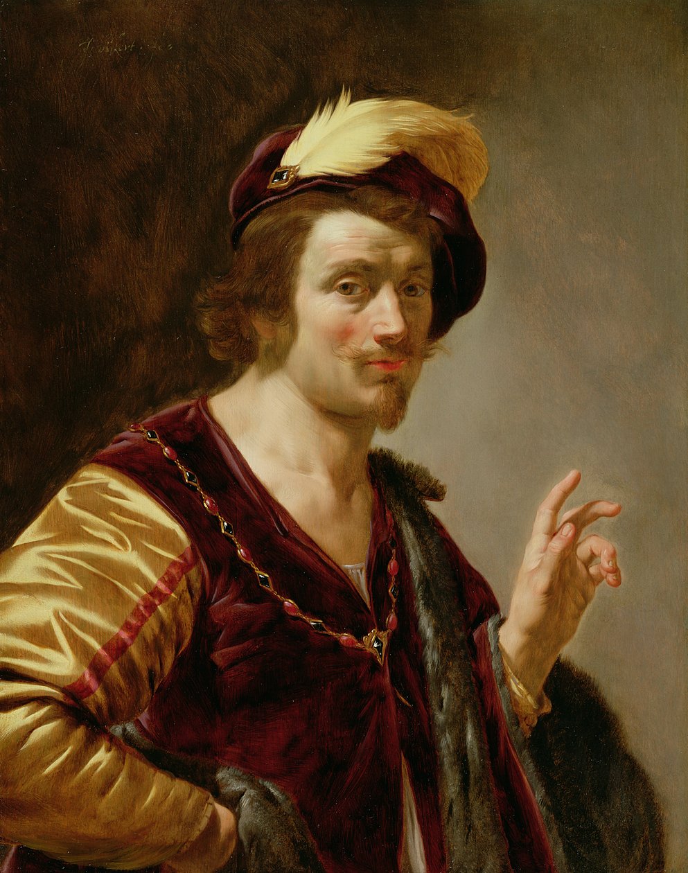 Zaręczyny: Pan młody, ok. 1630 (para 42408) autorstwa Jan van Bijlert or Bylert