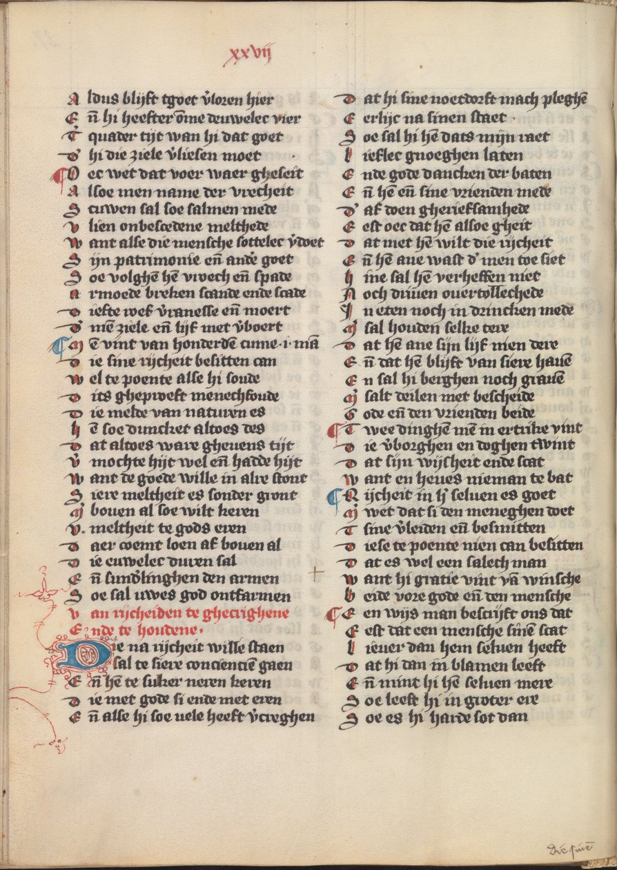 Doktryna Dietsche autorstwa Jan van Boendale  