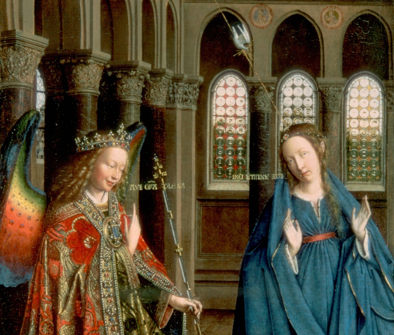 Zwiastowanie Jana van Eycka, Waszyngton DC autorstwa Jan van Eyck