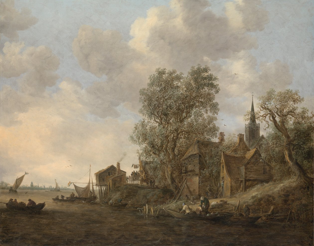 Widok wsi nad rzeką autorstwa Jan Josephsz van Goyen