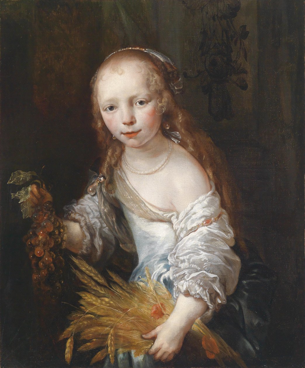 Portret młodej dziewczyny jako Ceres autorstwa Jan van Noordt