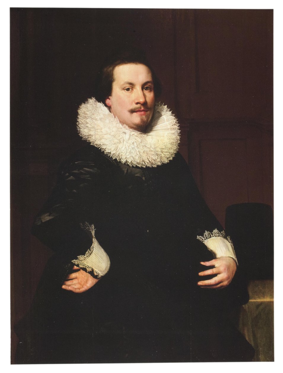 Portret mężczyzny w białej kryzie autorstwa Jan Anthonisz. van Ravesteyn