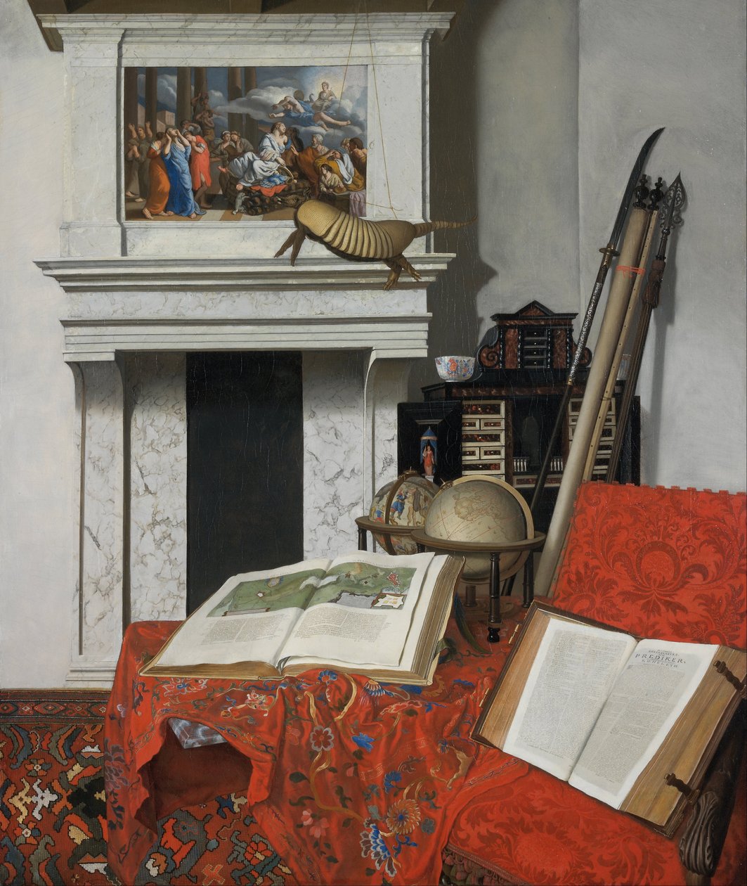 Pokój Narożny z Osobliwościami autorstwa Jan van der Heyden