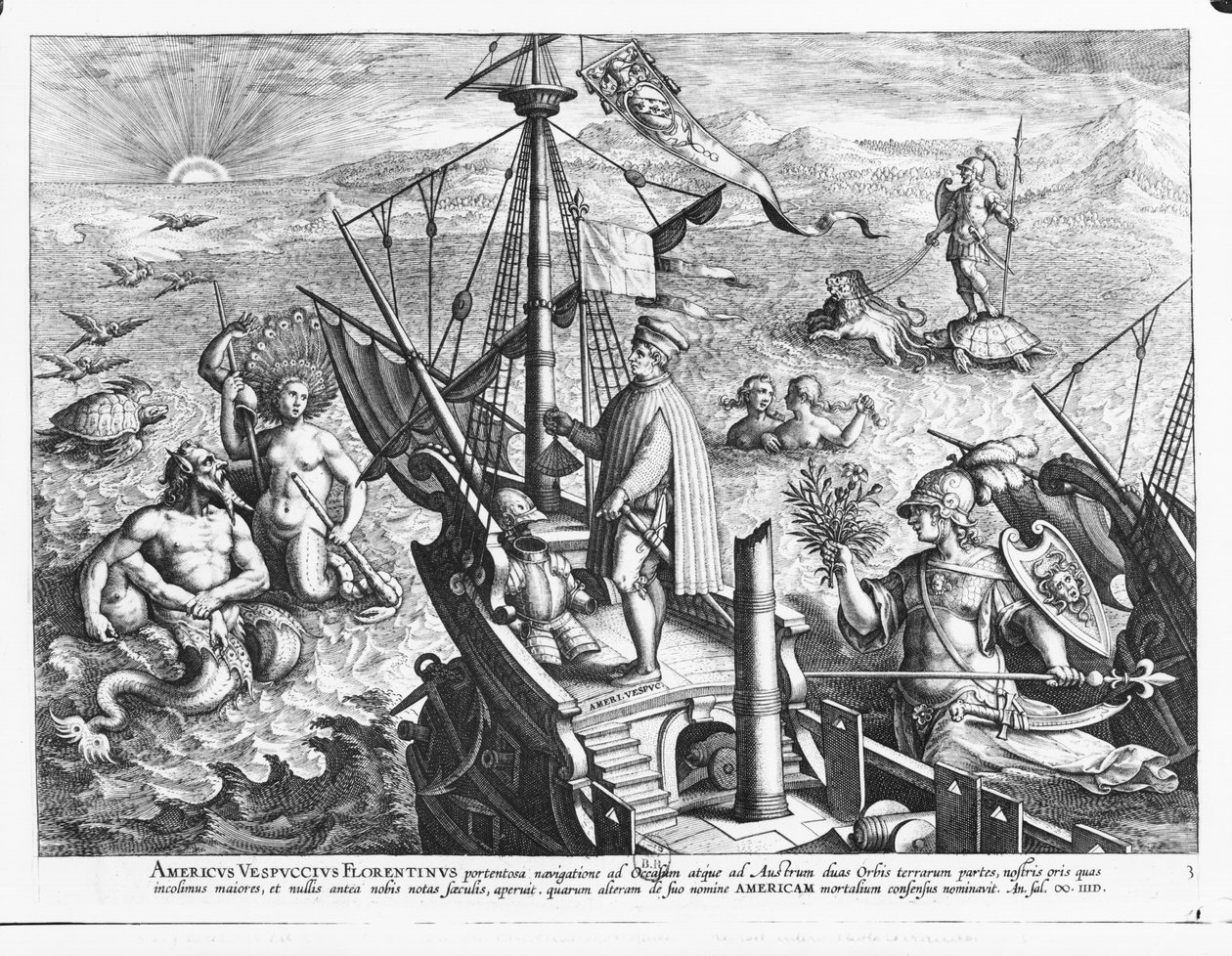 Amerigo Vespucci (1454-1512) autorstwa Jan van der Straet
