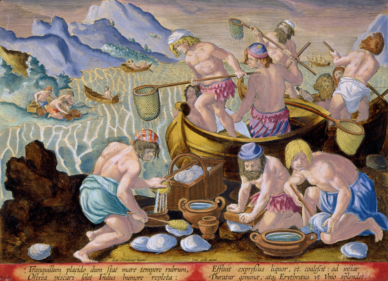 Natives Fishing for Giant Clams on the Indus, tablica 102 z 