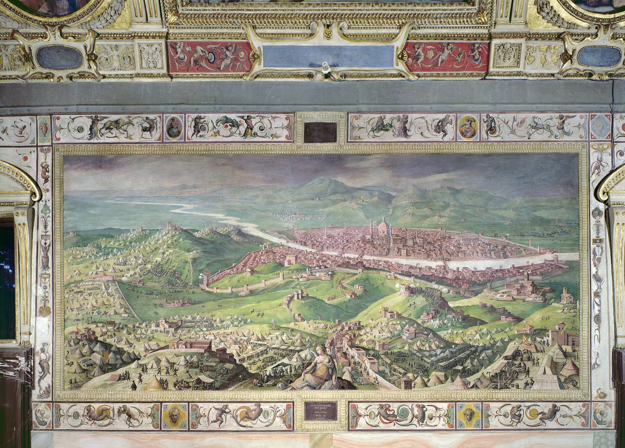 Oblężenie Florencji w 1530, 1563-65 autorstwa Jan van der Straet