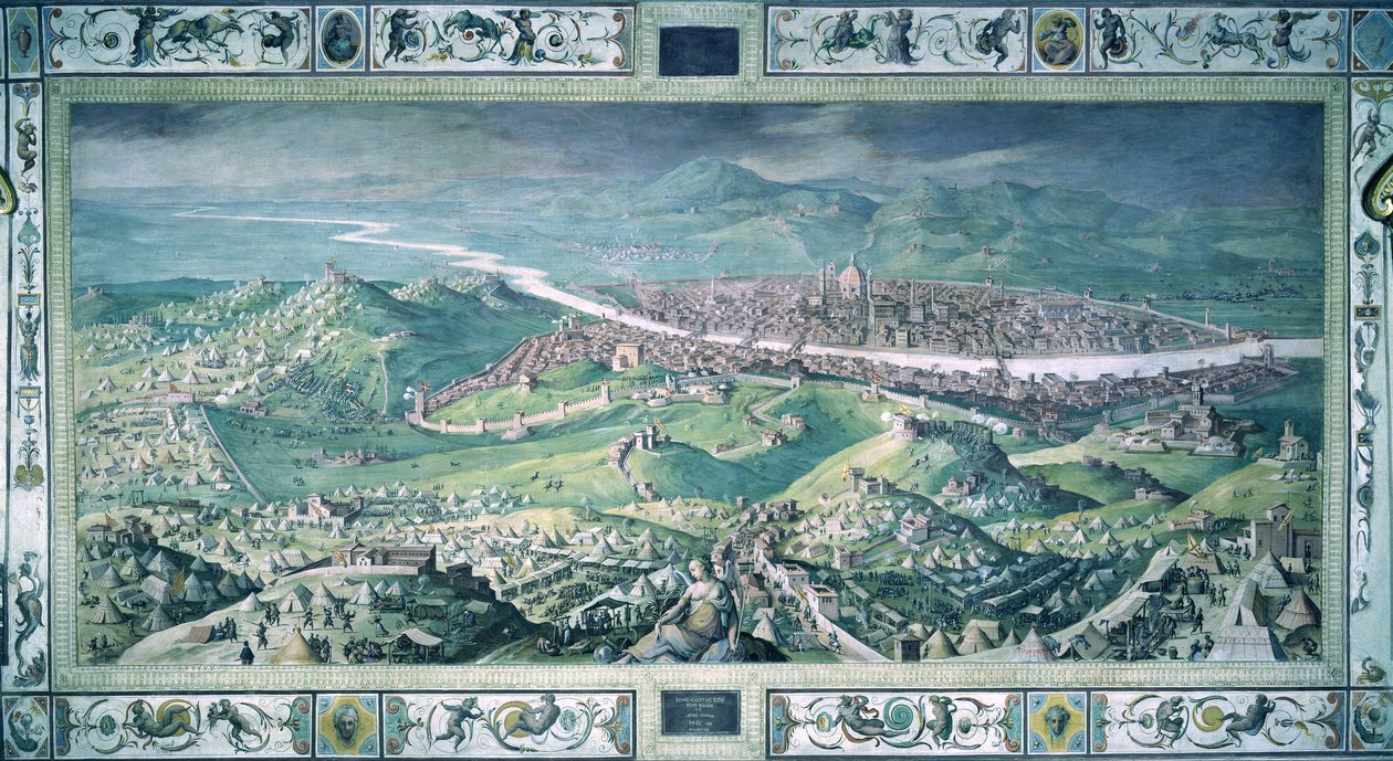 Oblężenie Florencji autorstwa Jan van der Straet