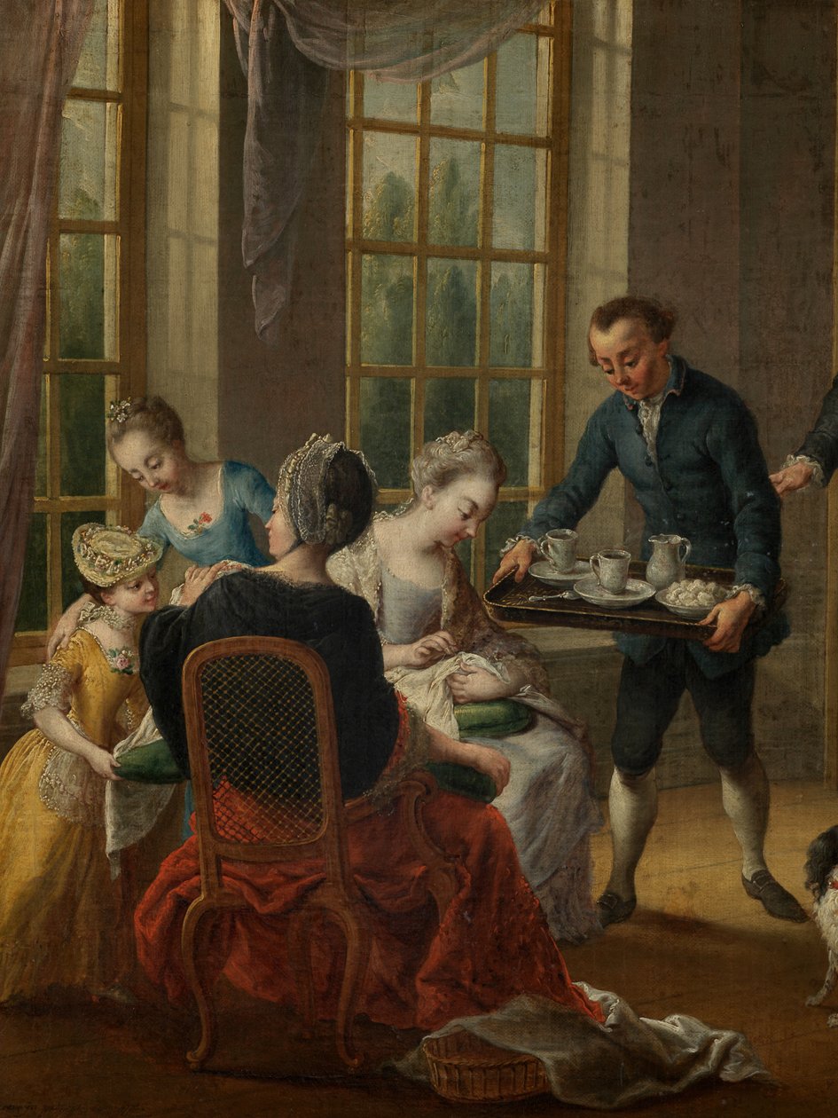 Detalhe do Teapolish da Tarde autorstwa Jan Anton Garemyn