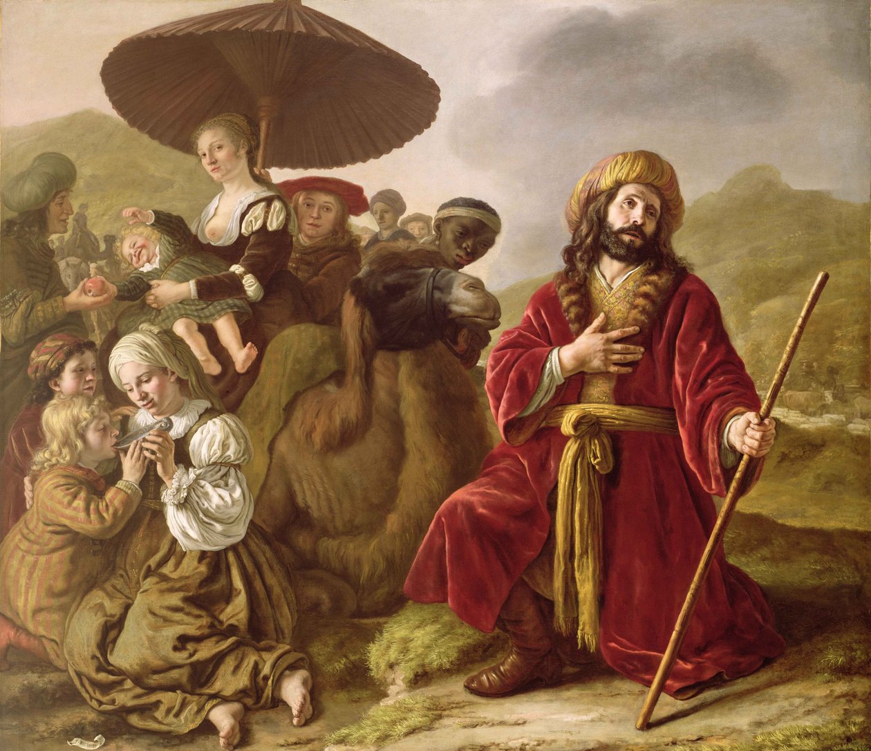Jakub szukający przebaczenia Ezawa autorstwa Jan (1620 76) Victors