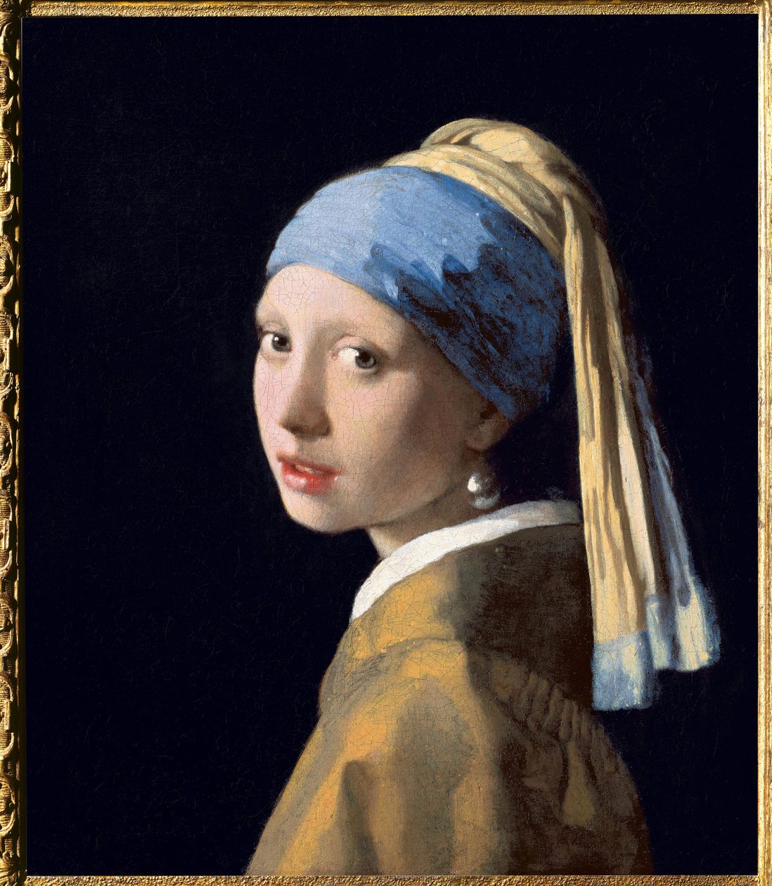 Dziewczyna z perłą, ok. 1665 (olej na płótnie) autorstwa Jan (1632 75) Vermeer