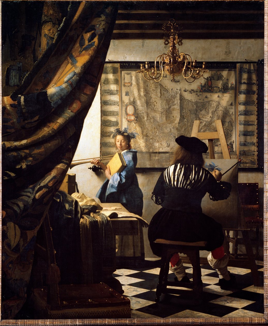 Sztuka malowania lub malarz w swojej pracowni autorstwa Jan (1632 75) Vermeer