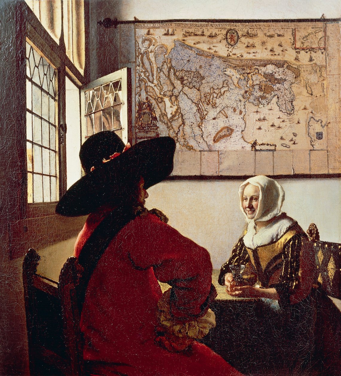 Żołnierz i śmiejąca się dziewczyna autorstwa Johannes Vermeer