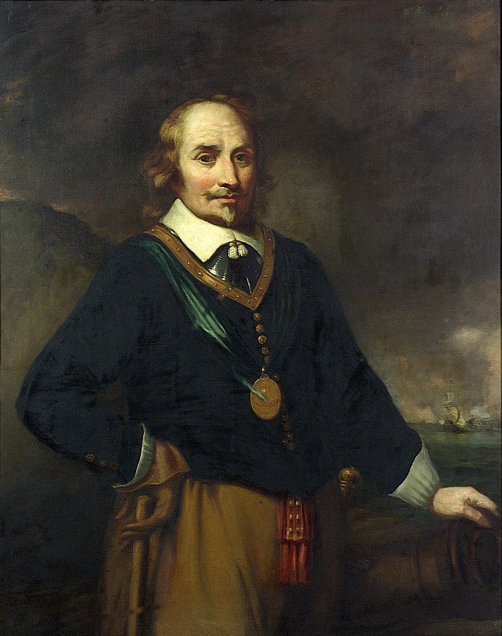 Maarten Harpertszoon Tromp (1597-1653), początek XIX wieku (olej na płótnie) autorstwa Jan (after) Lievensz