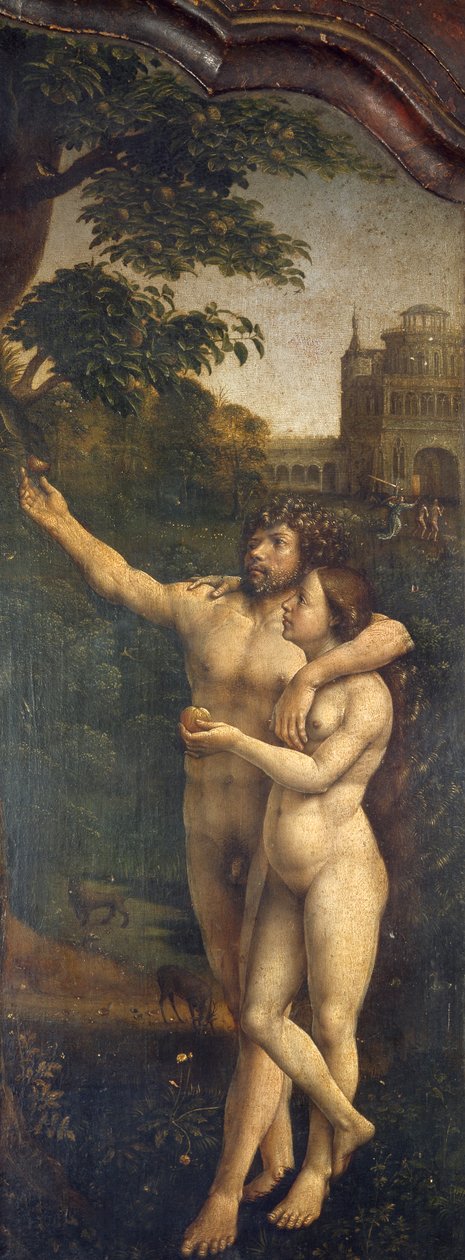 Adam i Ewa, tylna ścianka Tryptyku z Malvern autorstwa Jan (c.1472 c.1533) Gossaert