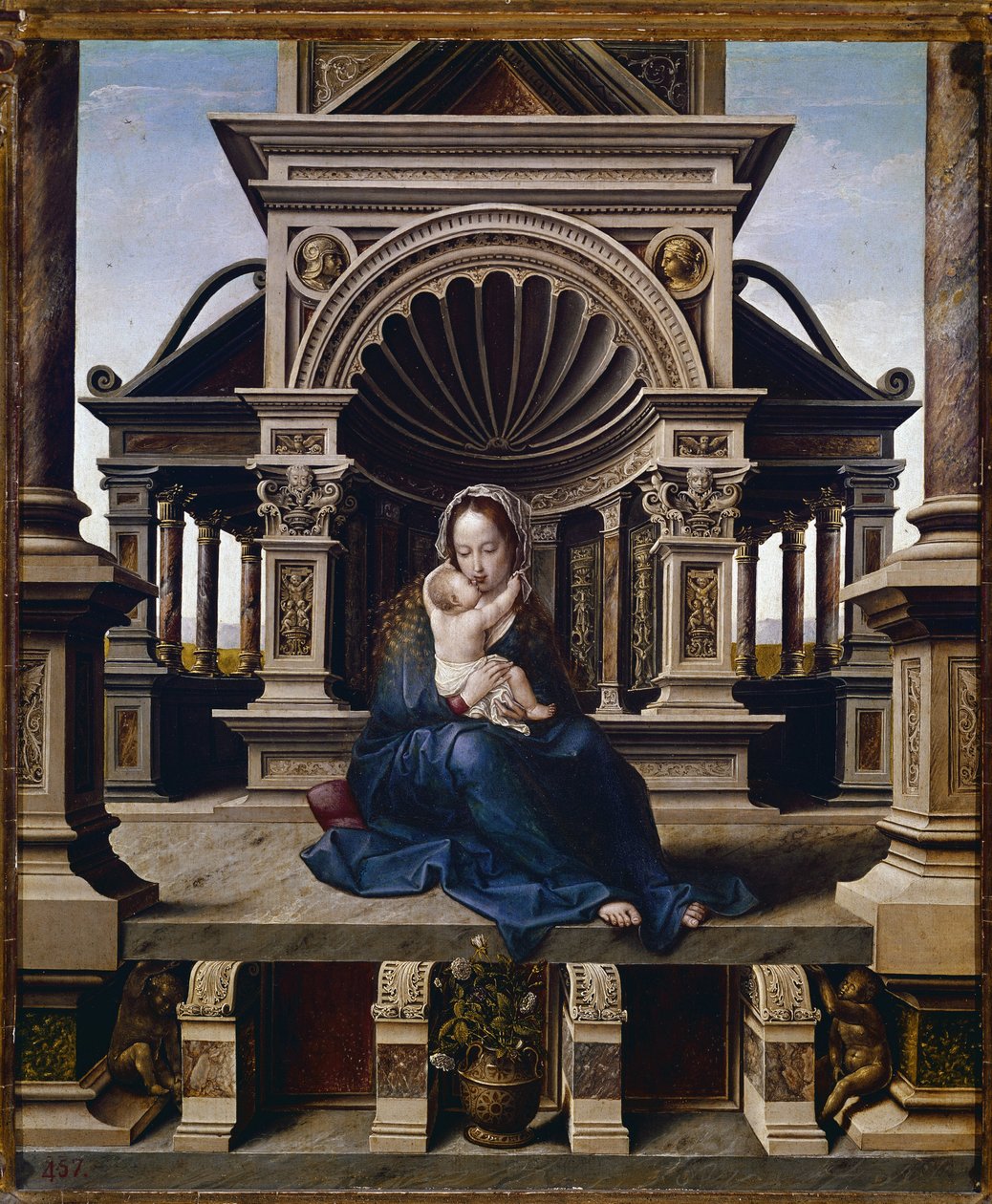 Dziewica z Louvain (olej na desce, ok. 1520) autorstwa Jan (c.1472 c.1533) Gossaert