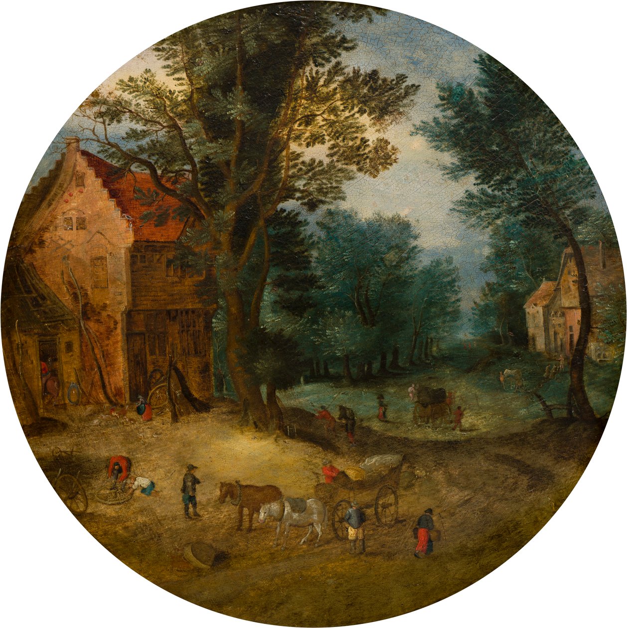Pejzaż flamandzki, ok. 1588-1625 (olej na desce) autorstwa Jan (follower of) Brueghel