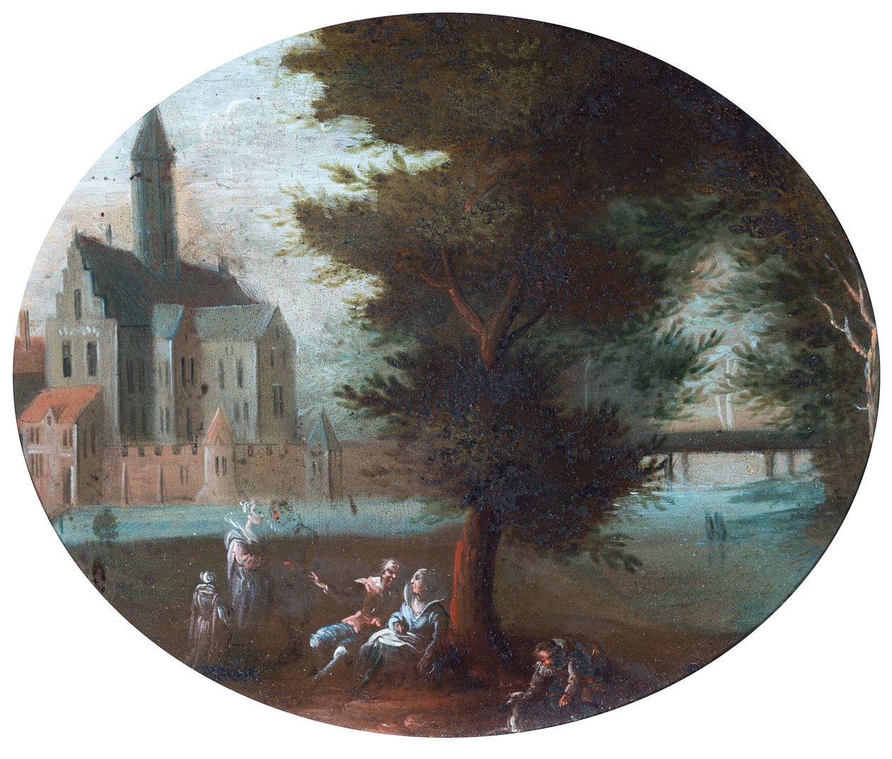 Scena w parku autorstwa Jan (follower of) Brueghel