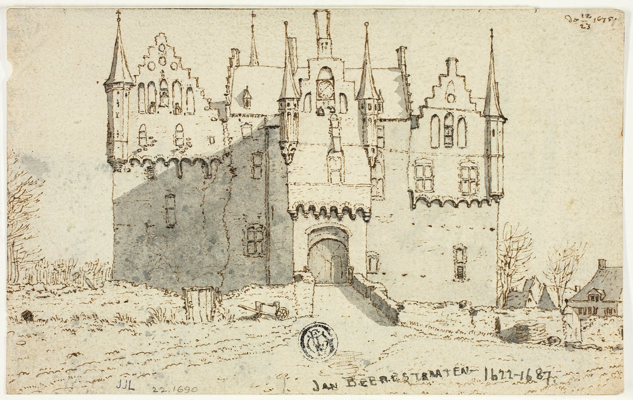 Zamek Gemear autorstwa Jan Abrahamsz. Beerstraaten