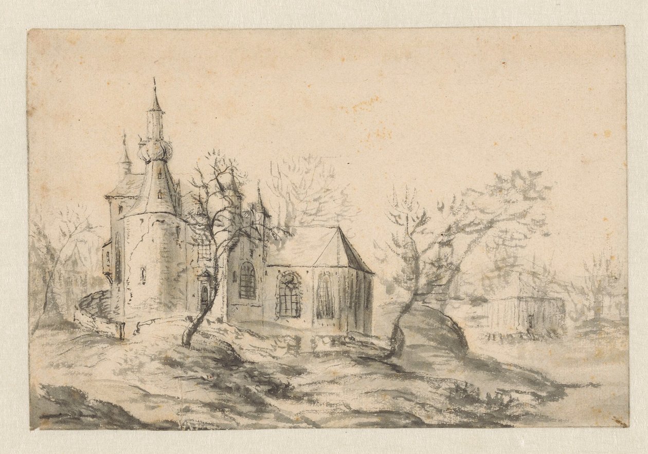 Kościół na wzgórzu autorstwa Jan Abrahamsz. Beerstraten