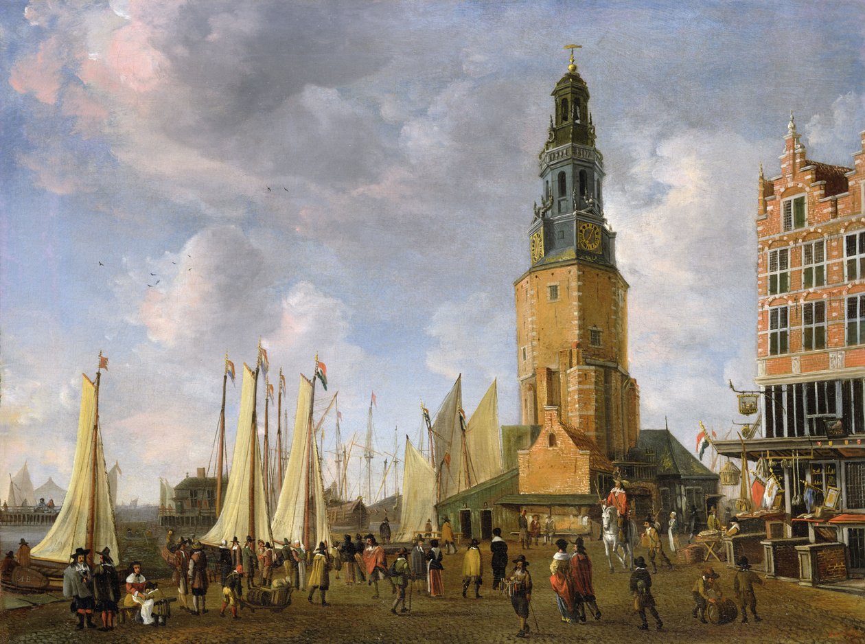 Wieża pakowaczy śledzi, Amsterdam autorstwa Jan Abrahamsz. Beerstraten