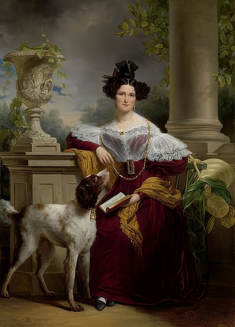 Portret Alidy Christiny Assink. 1833 autorstwa Jan Adam Janszoon Kruseman