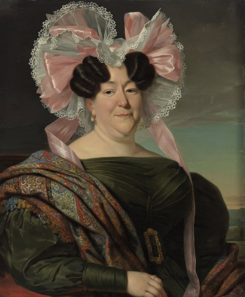 Portret nieznanej kobiety autorstwa Jan Adam Kruseman