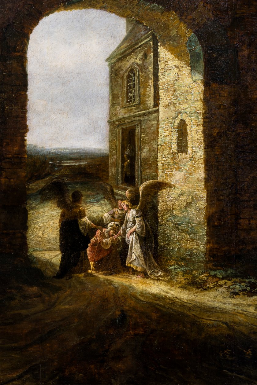 Pojawienie się trzech aniołów Abrahamowi autorstwa Jan Aertsen Marienhof
