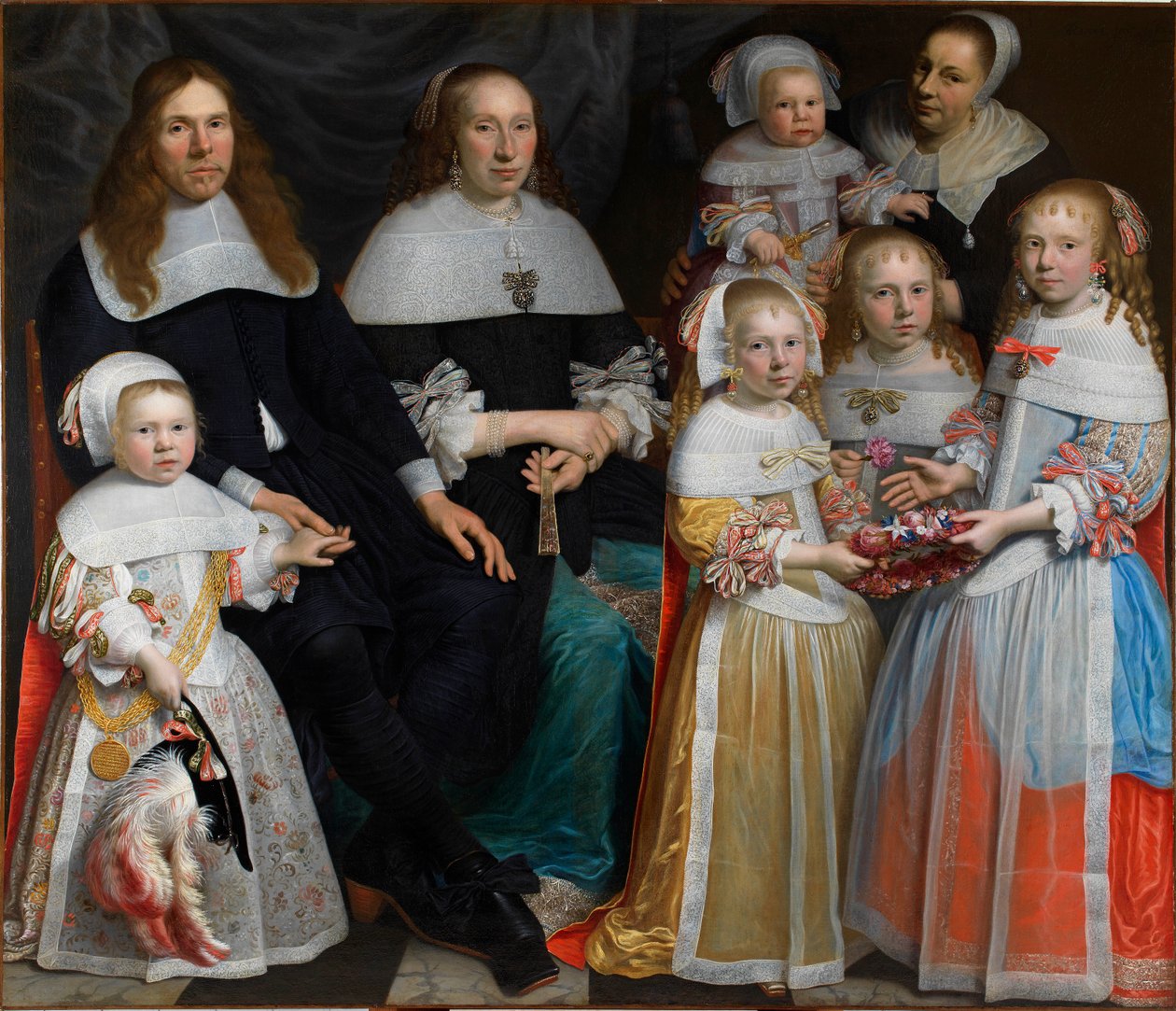 Meynderst Sonck z żoną i dziećmi, 1662. autorstwa Jan Albertsz. Rotius