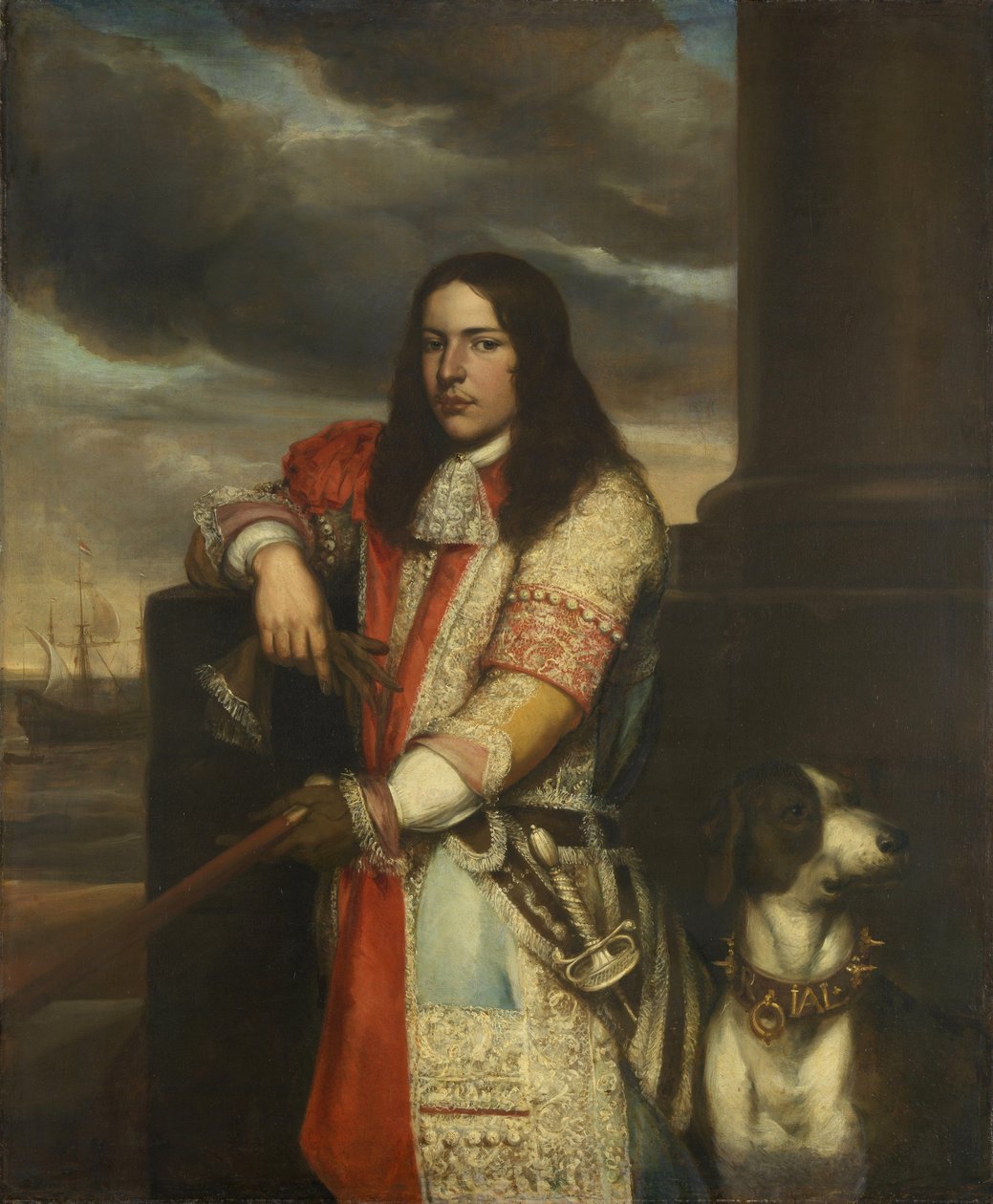 Niderlandzki: Engel de Ruyter (1649-83). Wiceadmirał, syn Michiela Adriaensza de Ruyter Portret Engela de Ruyter autorstwa Jan Andrea Lievens