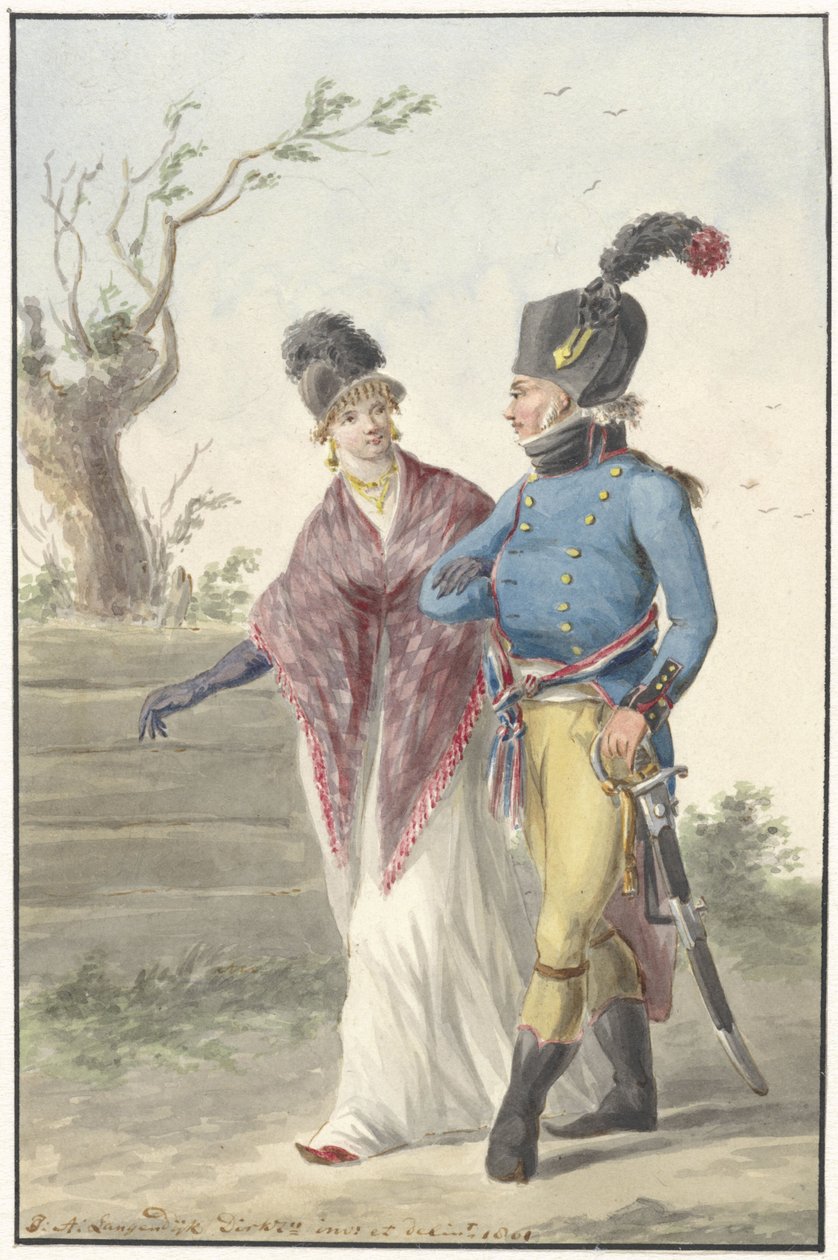 Oficer Dżina, 1801 autorstwa Jan Anthonie Langendijk Dzn