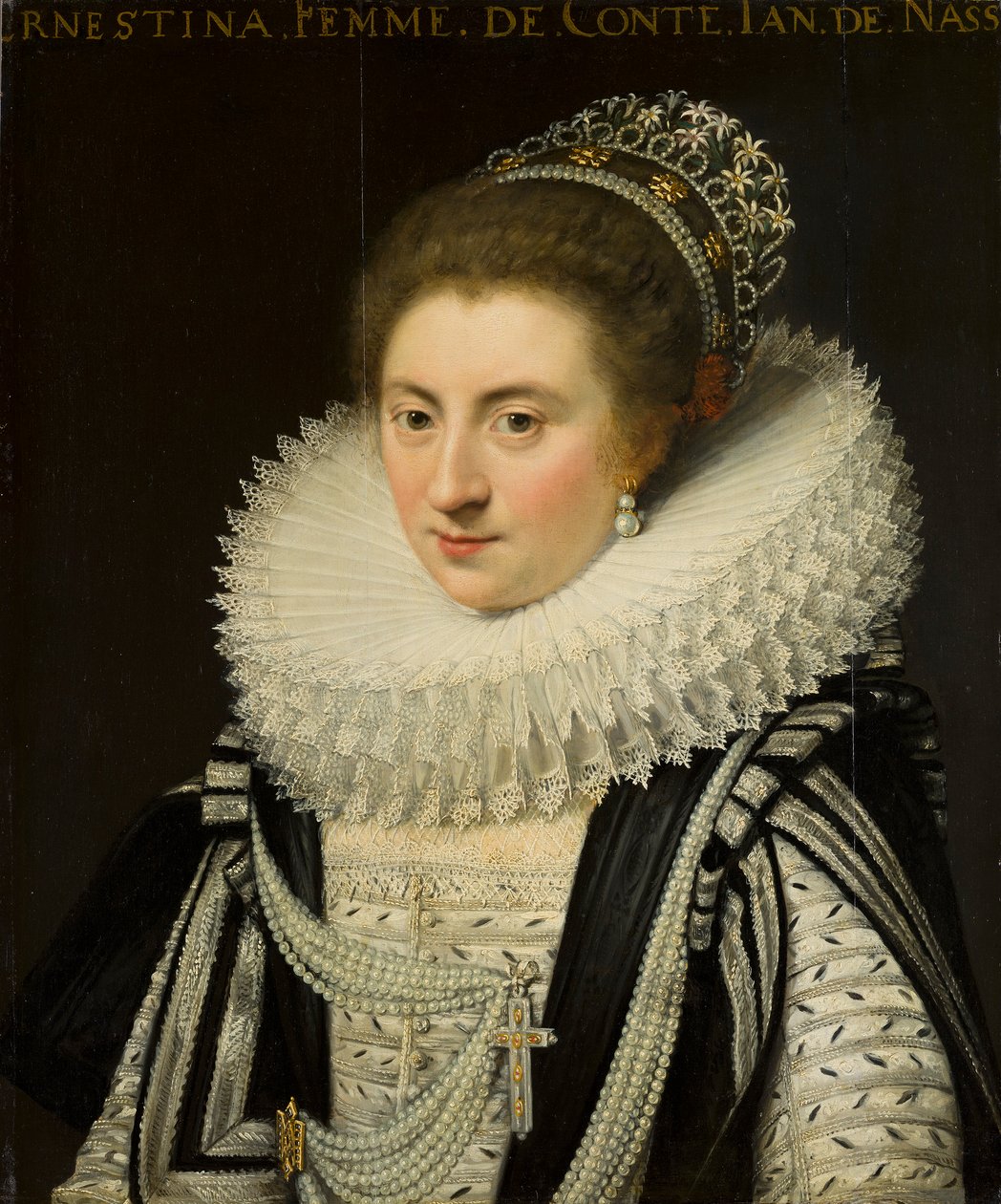 Portret Ernestine Yolande (1594-1663), księżnej Ligne, po 1618 autorstwa Jan Anthonisz. van Ravesteyn