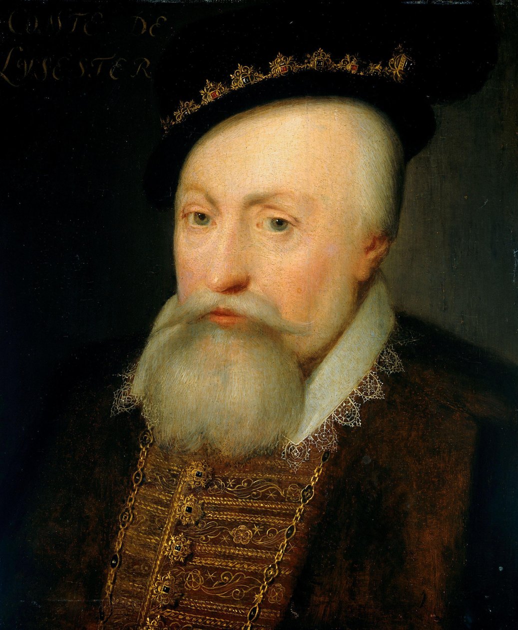 Portret Roberta Dudleya, hrabiego Leicester autorstwa Jan Antonisz van Ravesteyn (workshop of)