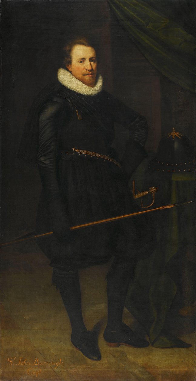 Portret Sir Johna Burroughsa (1587-1627) autorstwa Jan Antonisz van Ravesteyn