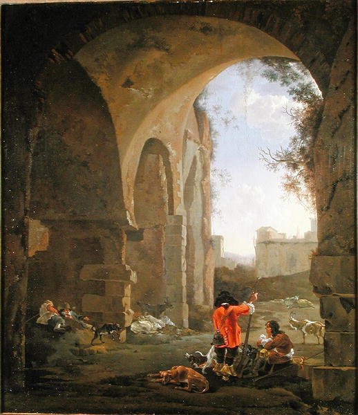 Łowcy pośród ruin autorstwa Jan Asselyn