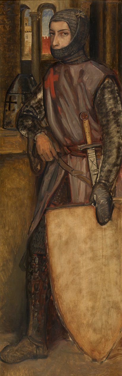 Gotfryd z bulionu (olej na desce) autorstwa Jan August Hendrik Baron Leys