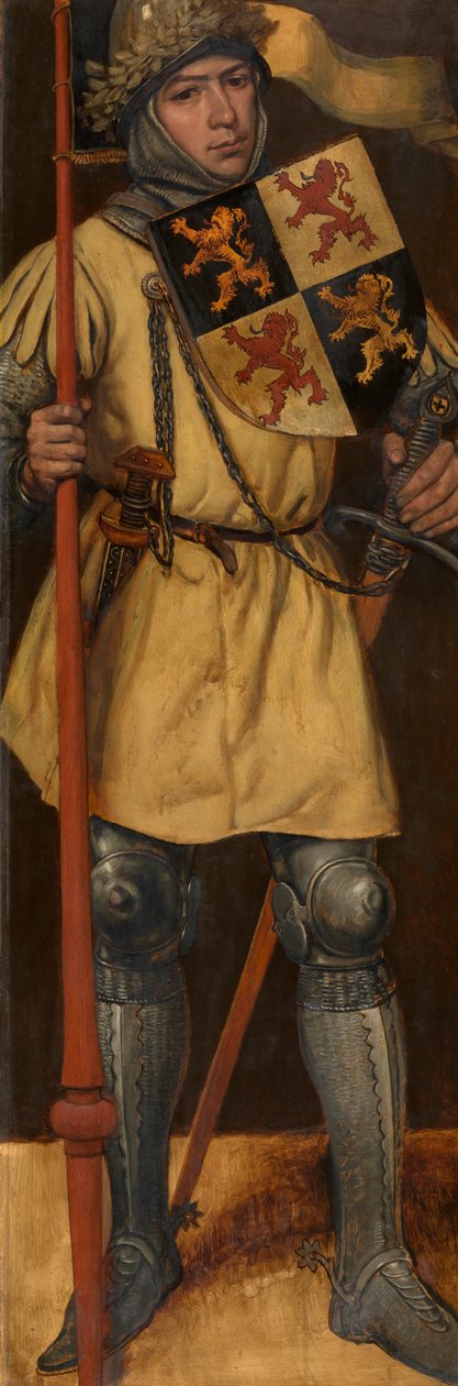 Jan I, książę Brabancji (olej na desce) autorstwa Jan August Hendrik Baron Leys