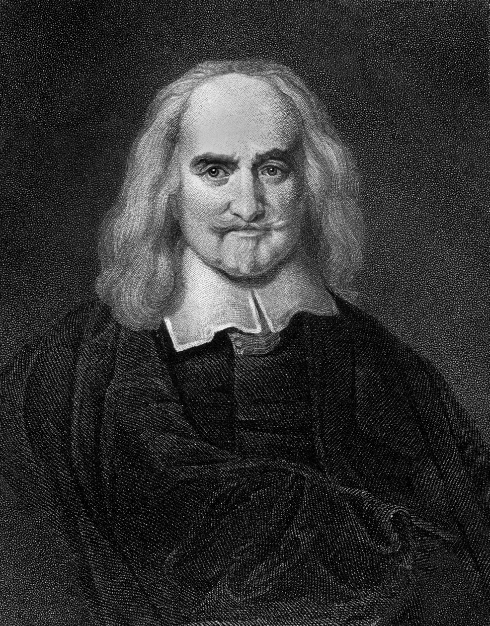 Thomas Hobbes (1588-1679) angielski filozof, rytownik autorstwa Jan Baptist (after) Jaspers