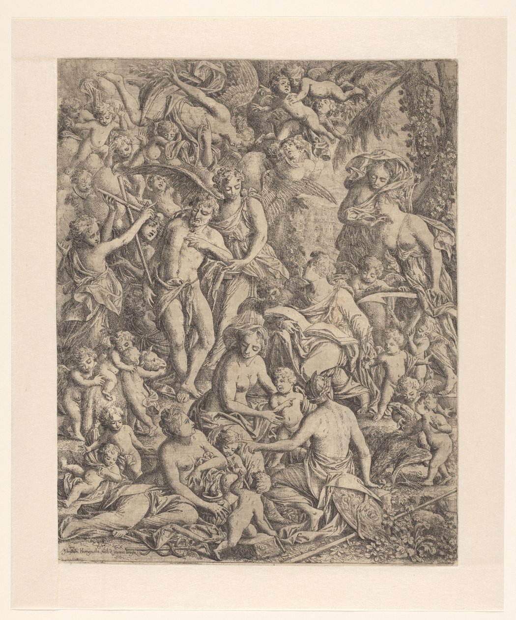 Jan Ewangelista i Jan Chrzciciel autorstwa Jan Baptist Herregouts