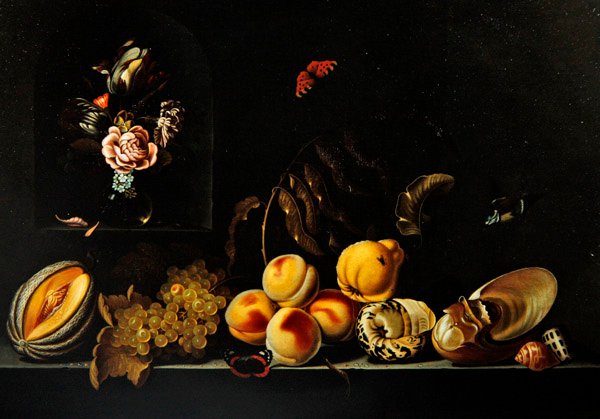 Martwa natura z winogron autorstwa Jan Baptist van Fornenburgh