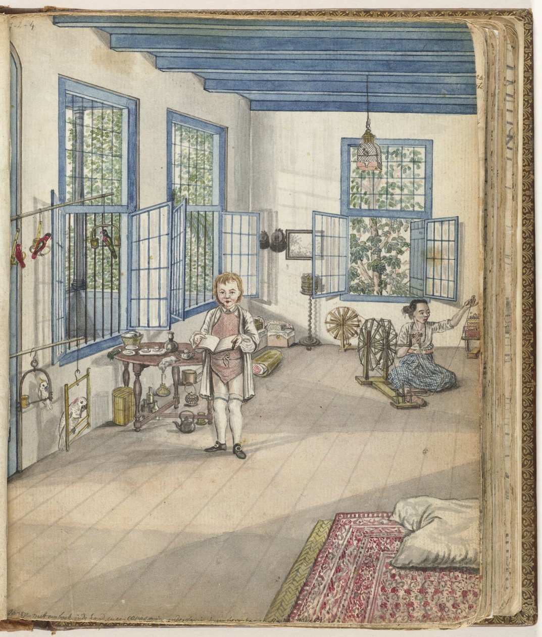 Syn Brandesa Johnny i niewolnica Flora kręcąca się, 1784 autorstwa Jan Brandes
