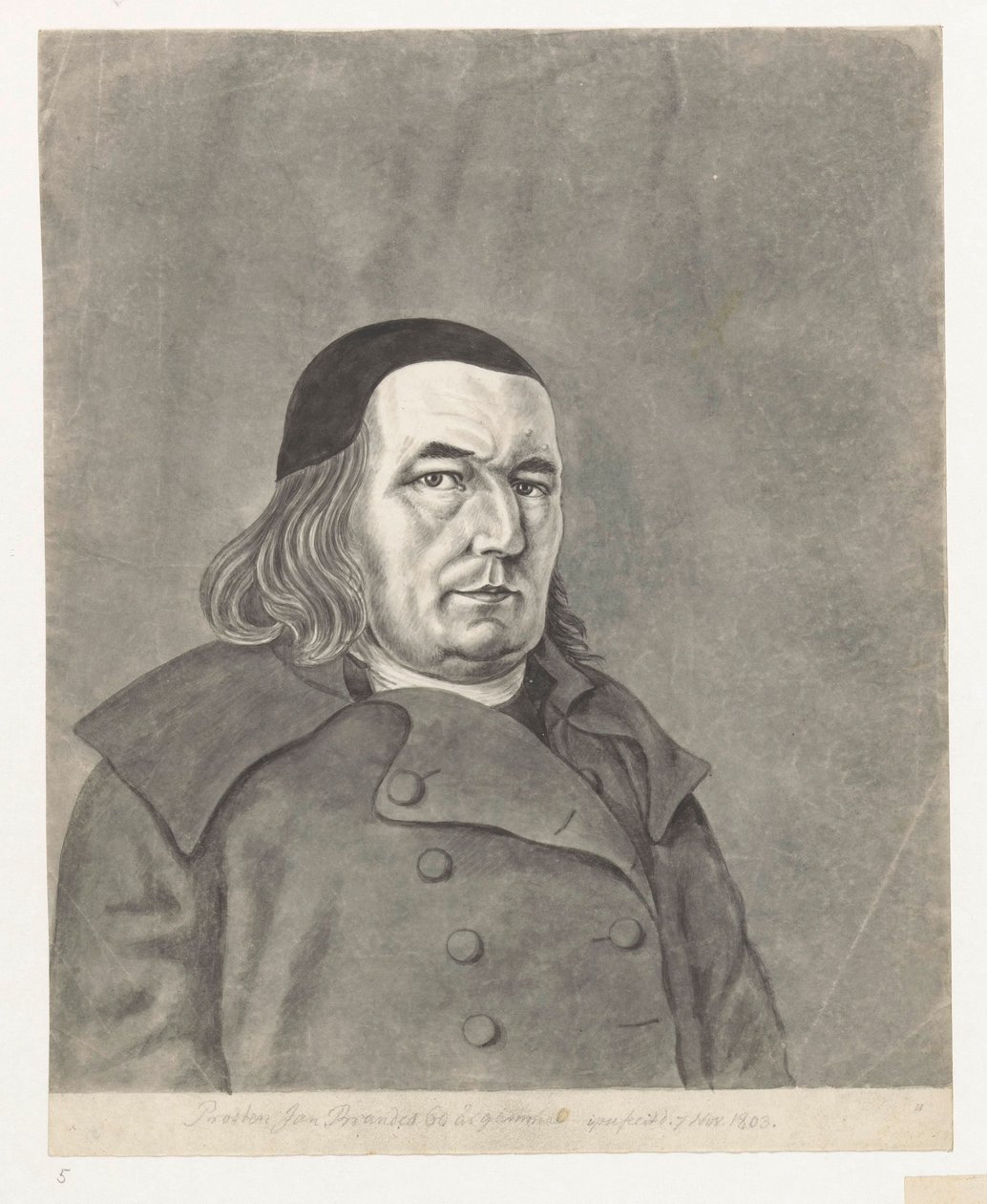 Autoportret Jan Brandes 1803 autorstwa Jan Brandes