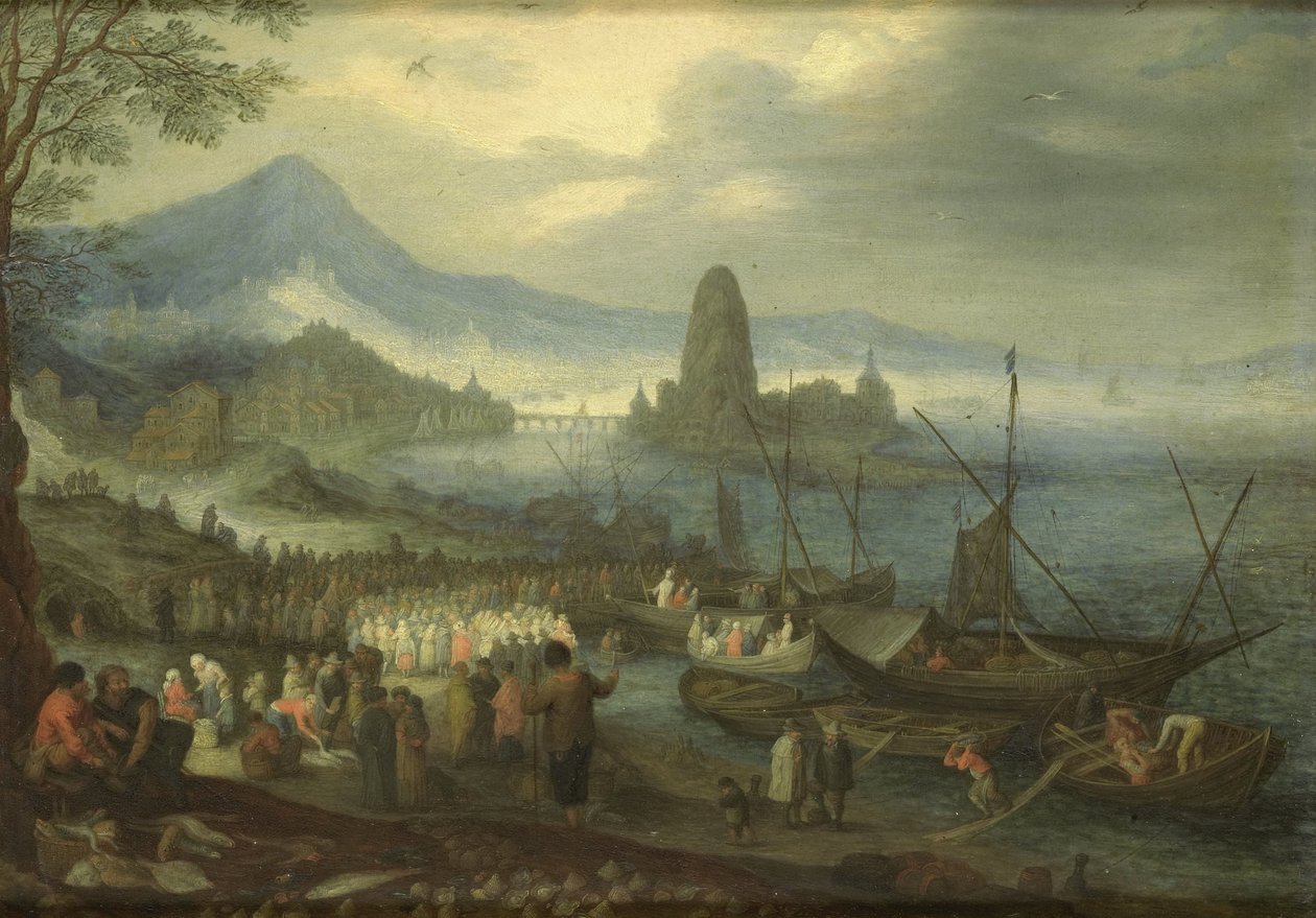 Kazanie na Morzu Galilejskim autorstwa Jan Brueghel (I) (copy after)