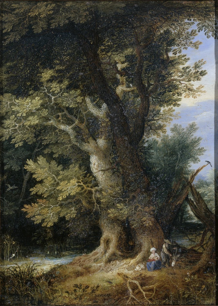 Odpocznij w locie do Egiptu autorstwa Jan Brueghel (I) (manner of)