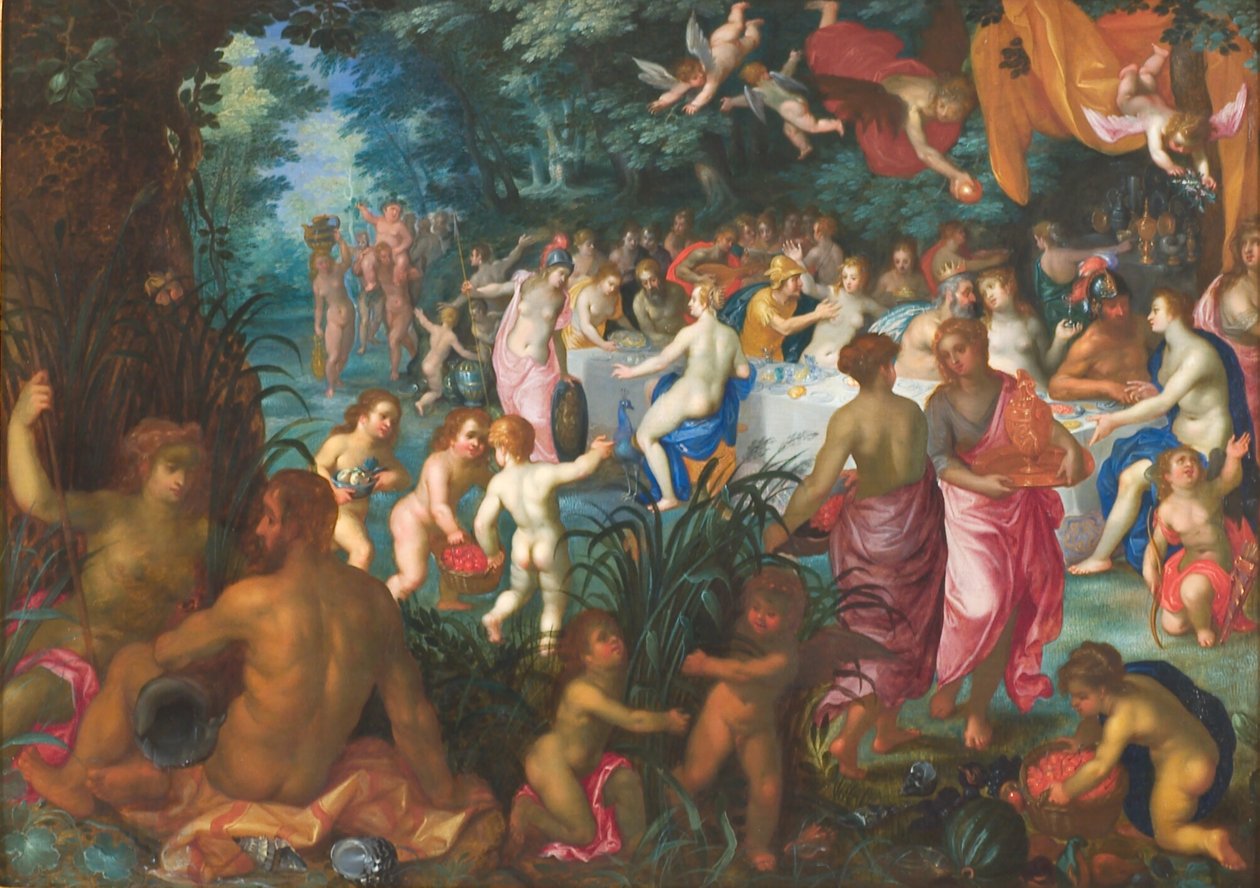 Małżeństwo Peleusa i Tetydy autorstwa Jan Brueghel d.Æ.