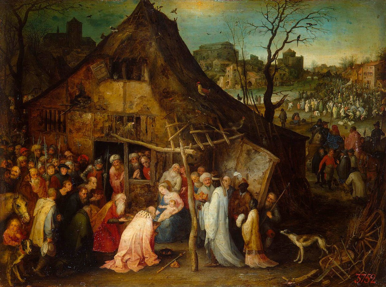 Adoracja Trzech Króli”, ok. 1600. autorstwa Jan Brueghel the Elder